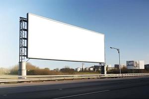 Billboard-Rohling für Außenwerbeplakat foto