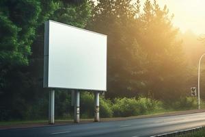 Billboard-Rohling für Außenwerbeplakat foto