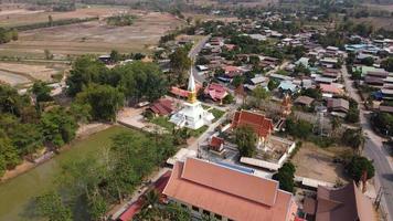 Luftaufnahme des Tempels in Thailand. foto