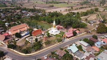 Luftaufnahme des Tempels in Thailand. foto