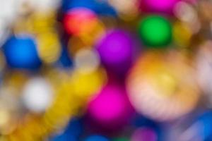 aus von Fokus kreativ Weihnachten Urlaub Dekorationen, abstrakt verschwommen Bokeh Hintergrund bewirken foto