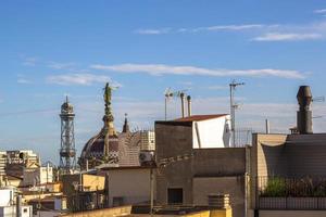 Barcelona Horizont mit Sturm Wolken foto