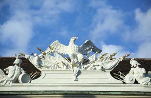 Wiens historisch Gebäude Außen Skulpturen foto