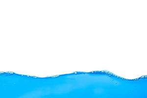 abstrakt Blau Farbe Wasser planschen isoliert auf Weiß sauber Hintergrund, Wasser Spritzen foto