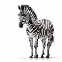 Zebra schwarz und Weiß ai generiert foto