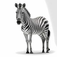 Zebra schwarz und Weiß ai generiert foto