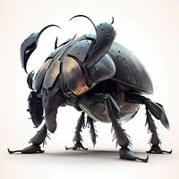 Nashorn Käfer Illustration ai generiert foto