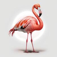 Flamingo Illustration ai generiert foto