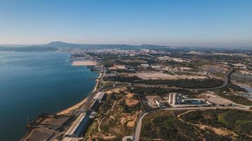 Antenne Aussicht von industriell Bereich foto