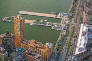 Manhattan Stadt Horizont Stadtbild von Neu York von oben Aussicht foto