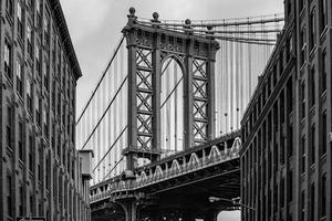 Manhattan Brücke im Neu York Stadt im USA foto