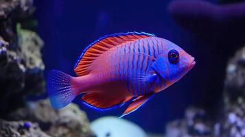 Tiere von das unter Wasser Meer Welt. Ökosystem. bunt tropisch Fisch. foto