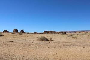 schön tagsüber Aussicht von al Hegra, verrückt Saleh archäologisch Seite? ˅ im al ula, Saudi Arabien. foto