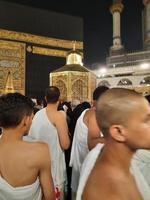 Mekka, Saudi Arabien, März 2023 - - schön Aussicht von Bahnhof von ibrahim Maqam ibrahim im Masjid al haram Mekka. foto