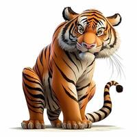 Tiger Tier Illustration ai generiert foto