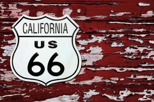 Kalifornien uns 66 Route Zeichen foto