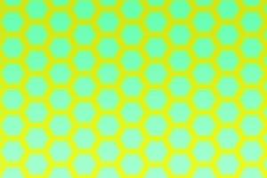 Gelb Hintergrund mit leuchtenden Grün Bienenwabe Struktur gestalten Muster, Banner zum Sozial Medien Post, Diamant gestalten Muster Design foto