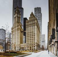 März 8 2023. Chicago, Illinois. Gebäude und die Architektur im Chicago. foto