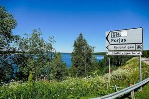 Landschaft in Schweden, Europa foto