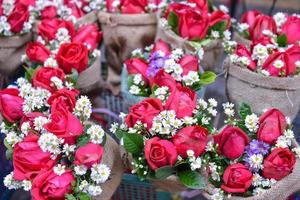 das Rose Strauß, Konzept von Liebe, Geschenk zum Valentinstag foto