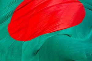 Bangladesch Flagge winken foto