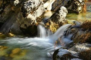 Zeit Ablauf Foto von Wasser Kaskaden