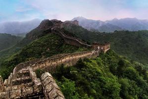 das großartig Mauer von China- 7 Wunder von das Welt. foto