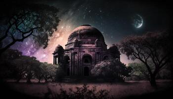 lodhi Gardens indisch Monumente Illustration generativ ai foto