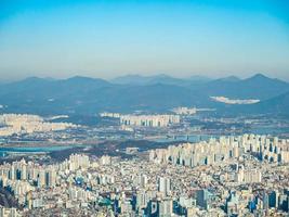 Stadtbild von Seoul City, Südkorea foto