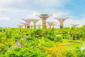 Garten an der Bucht in Singapur foto