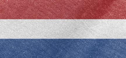 Niederlande Stoff Flagge Baumwolle Material breit Flaggen Hintergrund farbig Stoff Niederlande Flagge Hintergrund foto