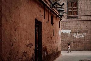 das Jahrhunderte alt Kashgar alt Stadt, Dorf ist gelegen im das Center von Kashgar. foto