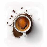 Kaffee Stil Illustration ai generiert foto