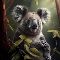 Koala Illustration ai generiert foto