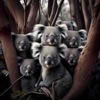 Koala Illustration ai generiert foto