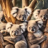 Koala Illustration ai generiert foto