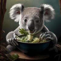 Koala Illustration ai generiert foto