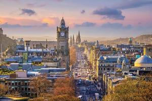 Altstadt Skyline von Edinburgh, Schottland foto