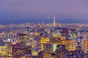 Innenstadt Seoul Stadt Horizont, Stadtbild von Süd Korea foto