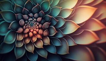 ein abstrakt Natur Hintergrund mit Makro Blume Texturen ai generativ foto