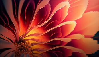 ein abstrakt Natur Hintergrund mit Makro Blume Texturen ai generativ foto