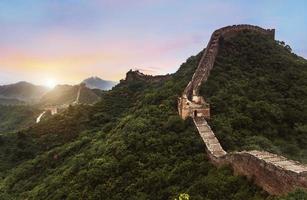 das großartig Mauer von China-7 Wunder von das Welt. foto