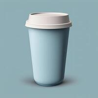 Kaffee zu gehen Tasse. Illustration ai generativ foto
