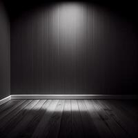 dunkel modern Studio Zimmer zum ein Foto schießen, Produkt oder Bedienung Werbung - - ai generiert Bild