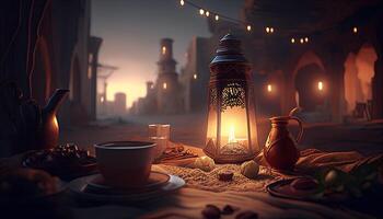 Ramadan Islam Urlaub Religion Illustration, generativ ai foto