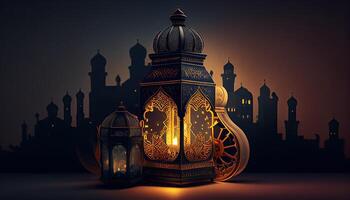 Ramadan Islam Urlaub Religion Illustration, generativ ai foto