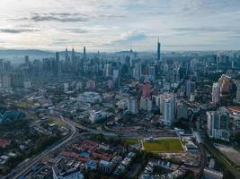 Antenne kuala lumpur Aussicht von Titiwangsa foto