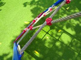 das Seil Leiter auf Spielplatz foto