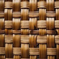 Handwerk Bambus weben Textur abstrakt zum das Hintergrund. generativ ai. foto
