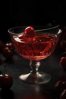 Manhattan Cocktail, erstellt mit generativ ai foto